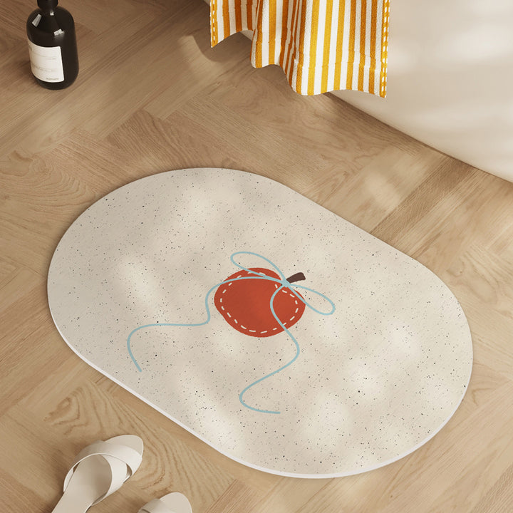 Playful Lemon-Themed Bath Mat Bowlift