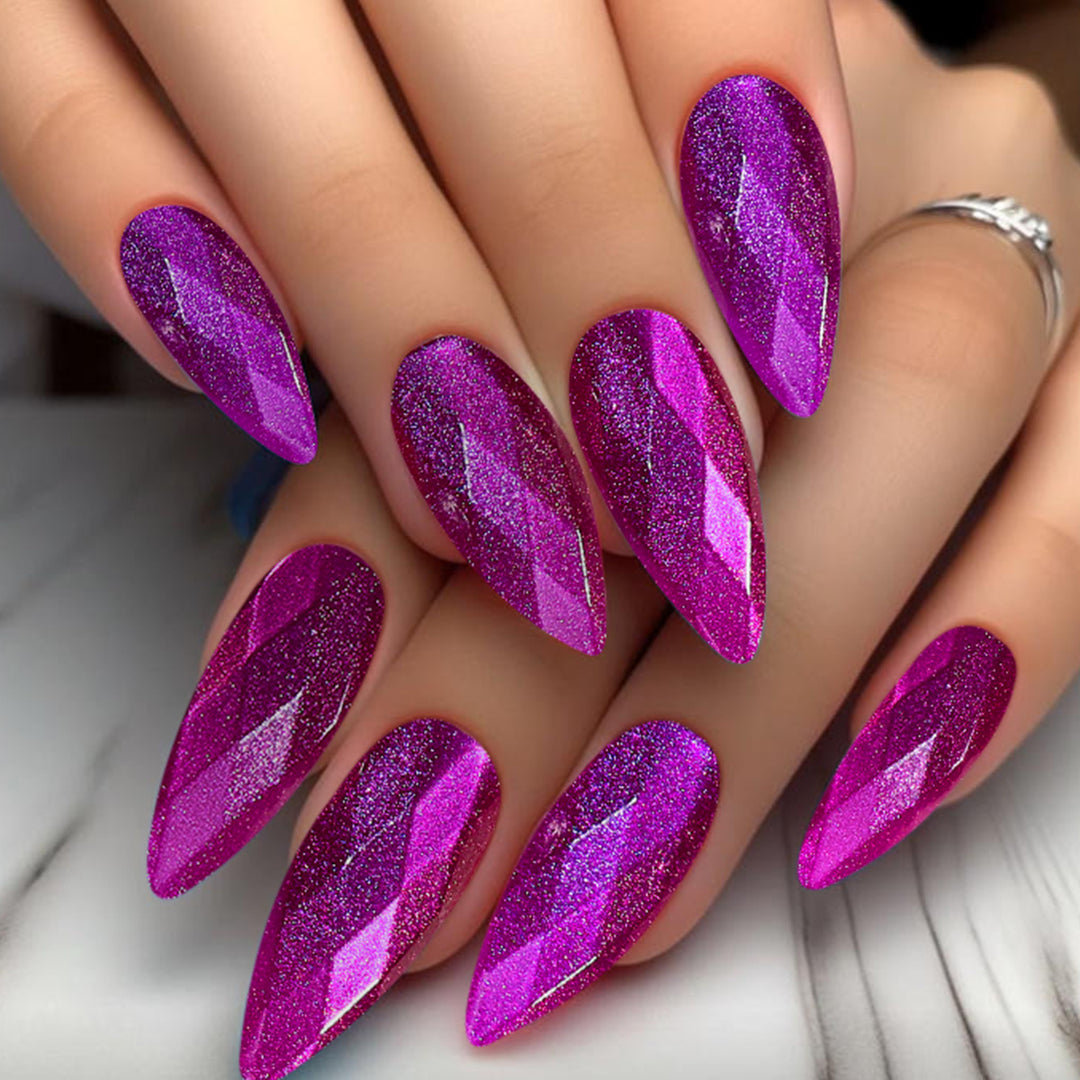 Glamorous Stiletto Nail Art Extensions Bowlift