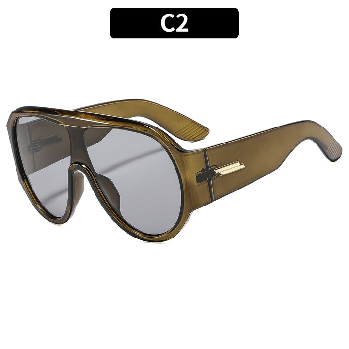 Oversized Shield Sunglasses Classic Style