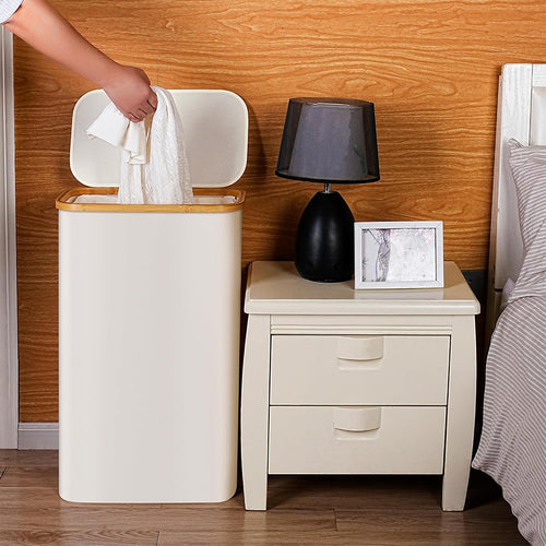 Elegant laundry basket with removable inner bag Bowlift