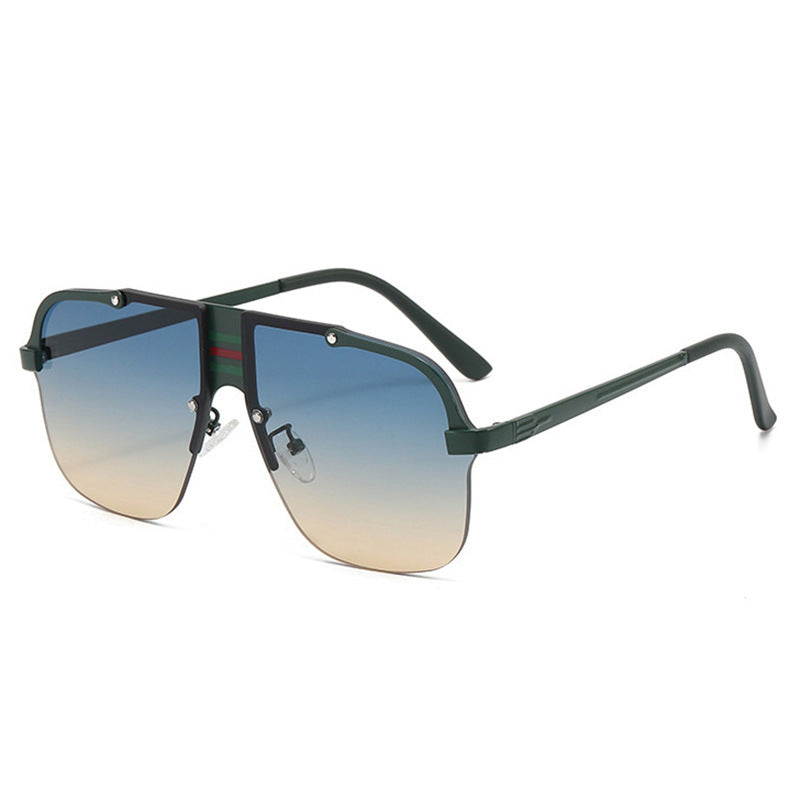 Women's Oversized Sunglasses with unique gradient lenses and striking metal frame Bowlift