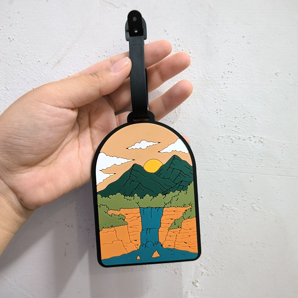 Adventure-Themed Luggage Tag Bowlift
