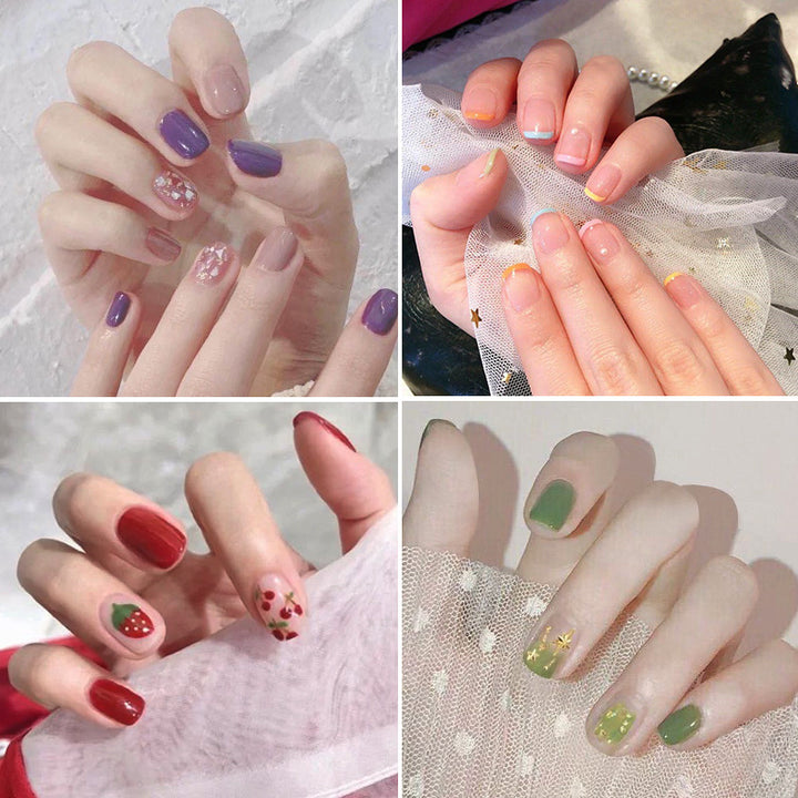 Elegant artificial nails with decorative accents Bowlift