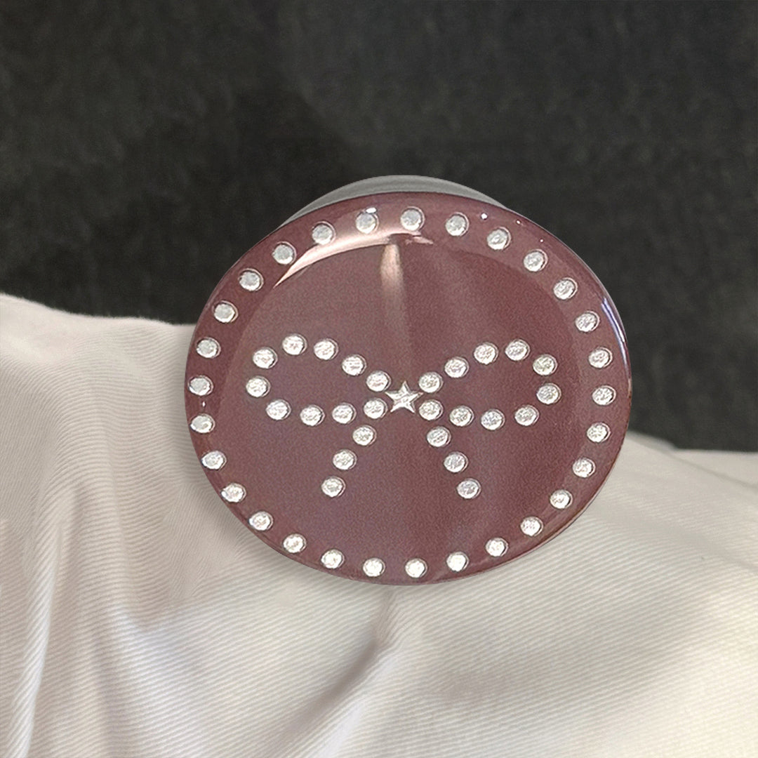Elegant Decorative Coaster with Rhinestone Bowlift