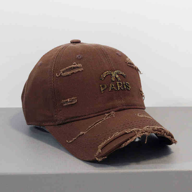 Women's Distressed Graphic Adjustable Baseball Cap Bowlift