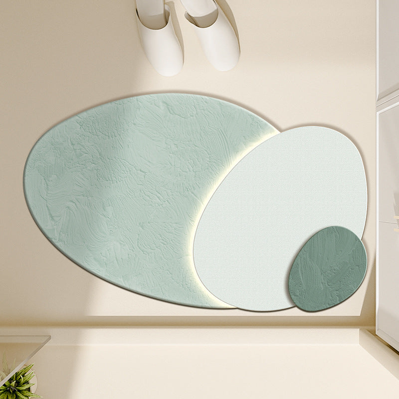 Floral-Inspired Decorative Bath Mat Bowlift