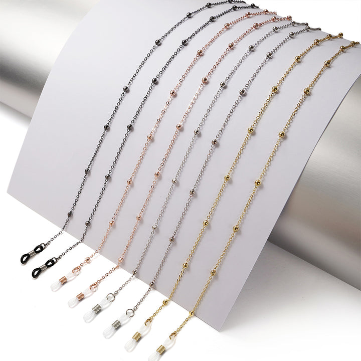 Premium Gold Beaded Eyewear Chain Bowlift