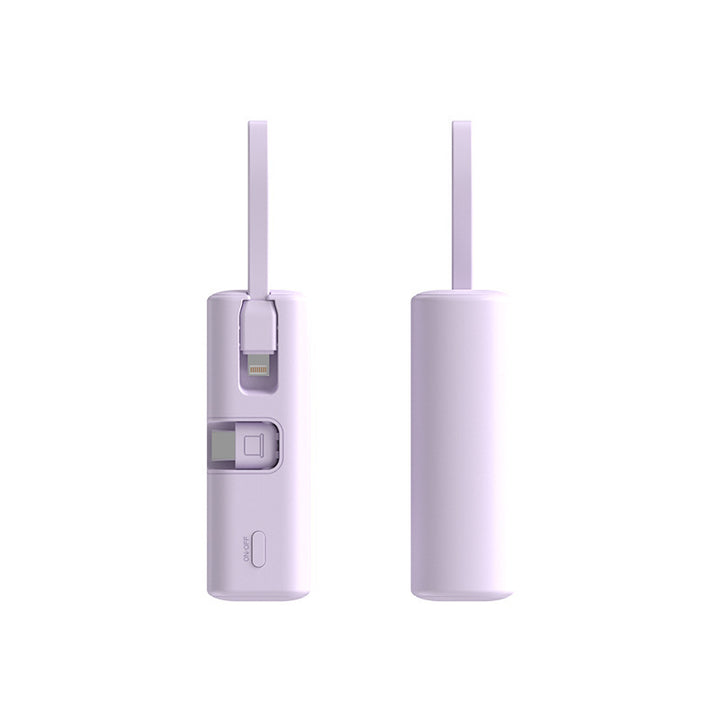Portable charger with integrated cable and high charging speed Bowlift