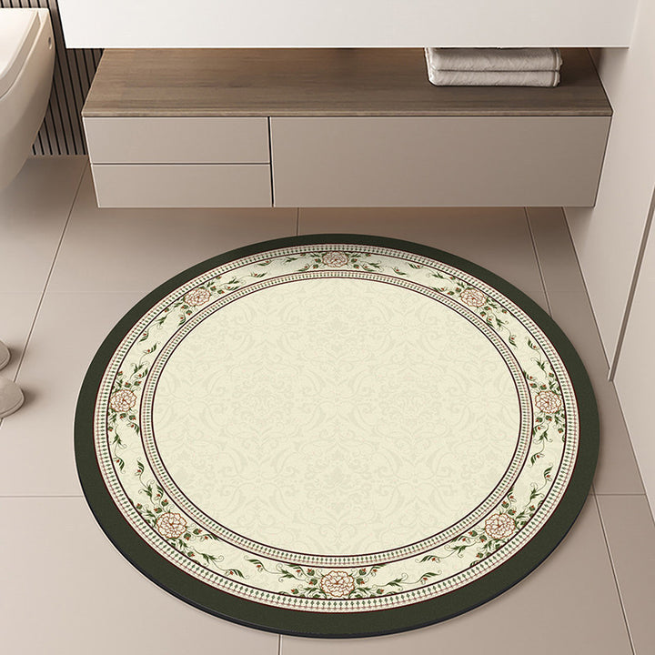 Moon-Themed Round Area Rug
