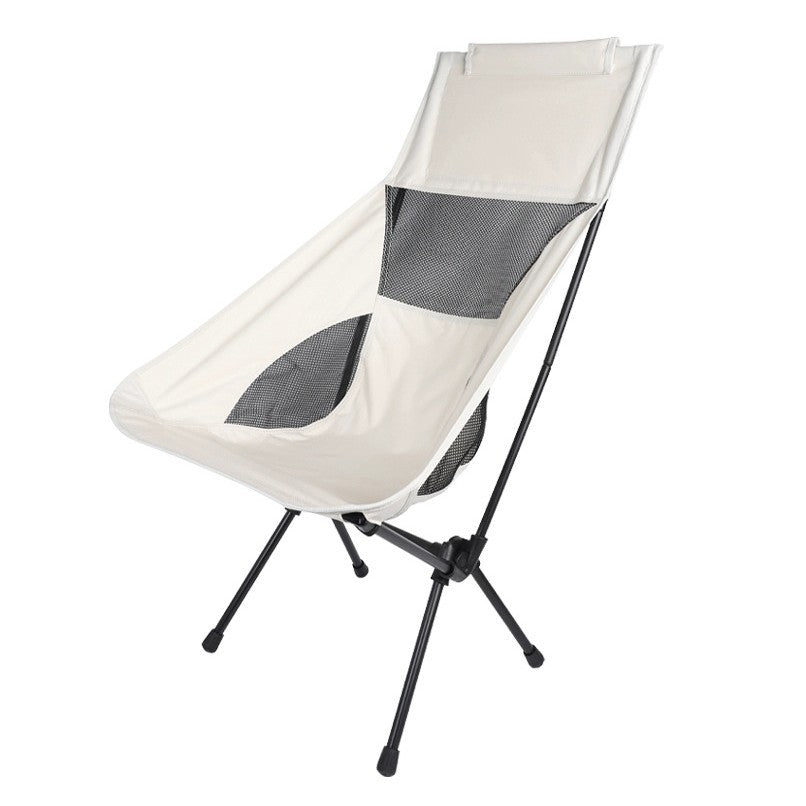 Folding chair with comfortable mesh backrest and compact transport design Bowlift