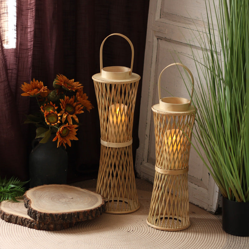 Elegant Lantern made of Rattan Bowlift