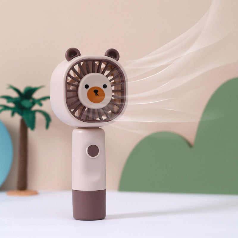 Women's portable handheld fan with animal design Bowlift