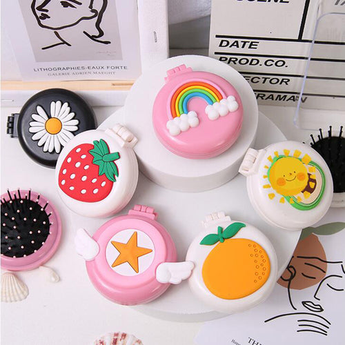 Women sweet and practical Compact Mirror Bowlift