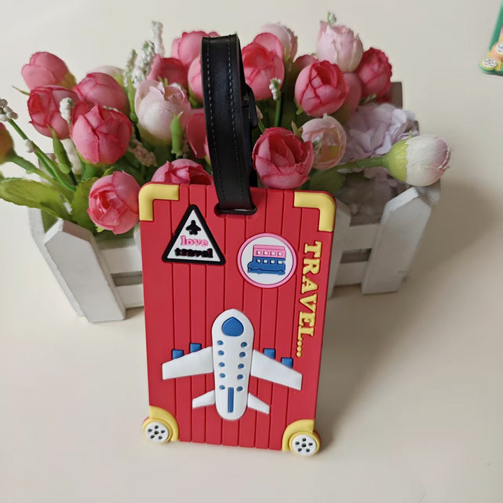 Unisex Travel-Themed Luggage Identifier Bowlift