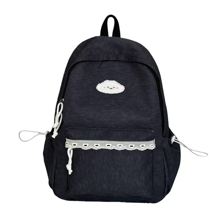 Backpack with Playful Cloud Design and Practical Compartments Bowlift