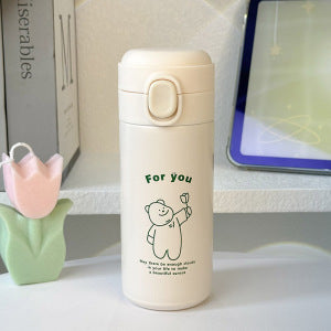Ladies insulated drinking bottle with secure flip lid Bowlift