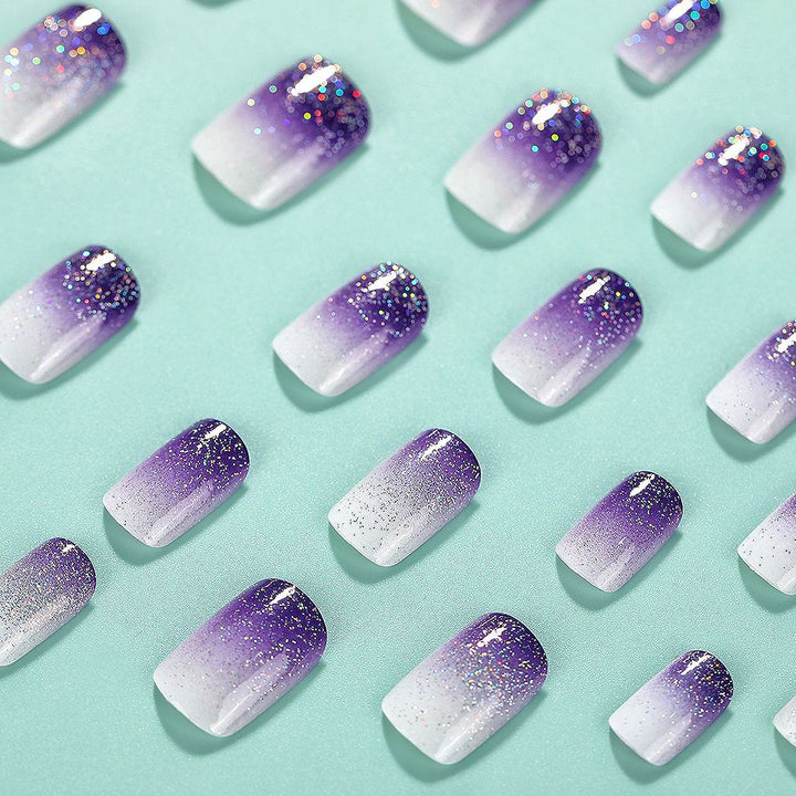 Ombre Glitter Nail Tips Bowlift