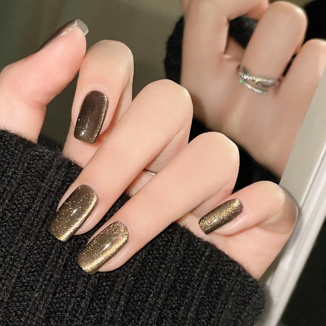Sparkling Ombre Nail Art Bowlift