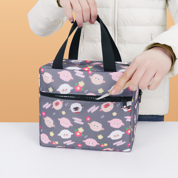 Insulated Animal Print Lunch Tote Bowlift
