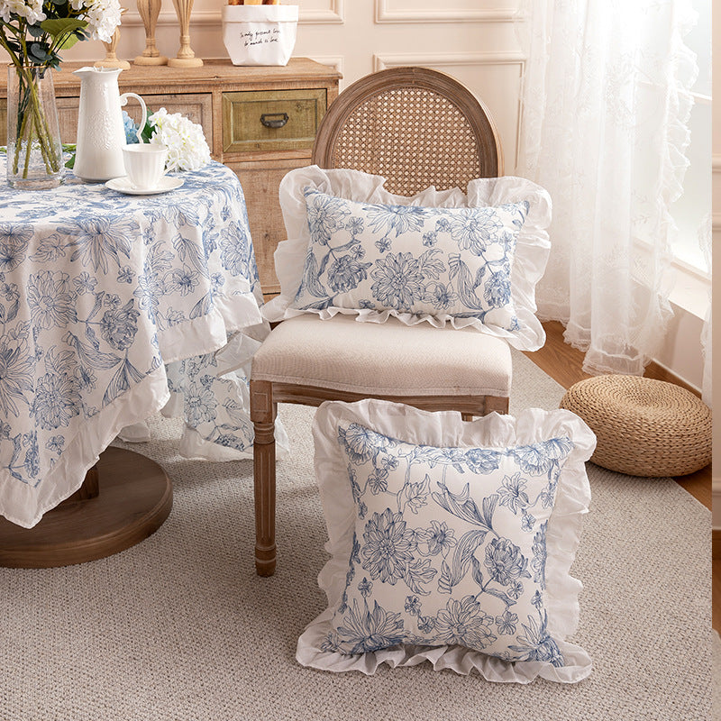Decorative Ruffled Throw Pillow