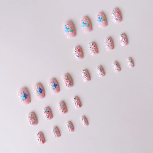 Nail art set with floral 3D embellishments Bowlift 1788017362