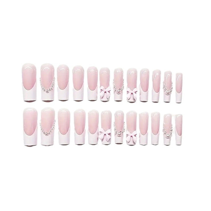 Elegant Decorative Press-On Nail Extensions Bowlift