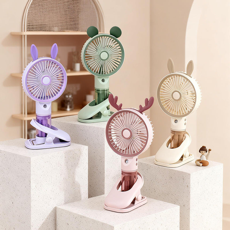 Women's Portable Cooling Fan with Water Mist Bowlift