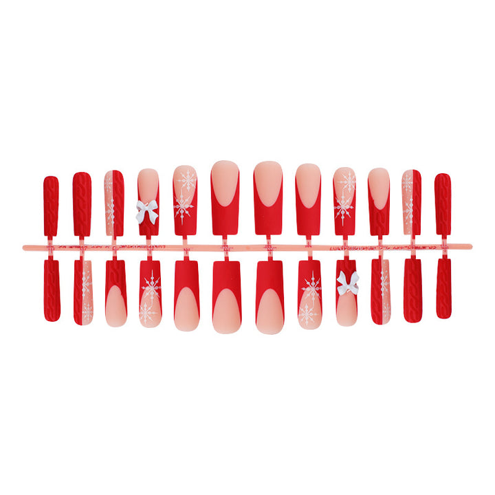 Themed Holiday Press-On Nail Set Bowlift