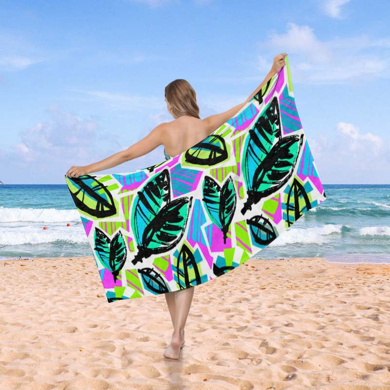 Beach towel in creative wave pattern Bowlift