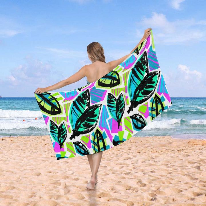 Beach towel in creative wave pattern Bowlift