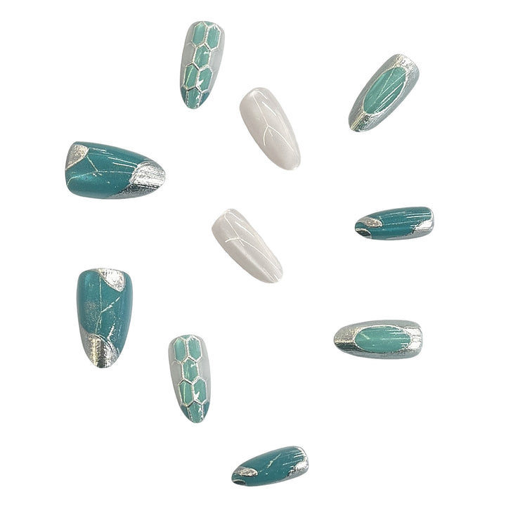Decorative Gel Press-On Nail Set Bowlift