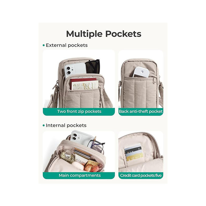 Practical shoulder bag with multiple compartments Bowlift
