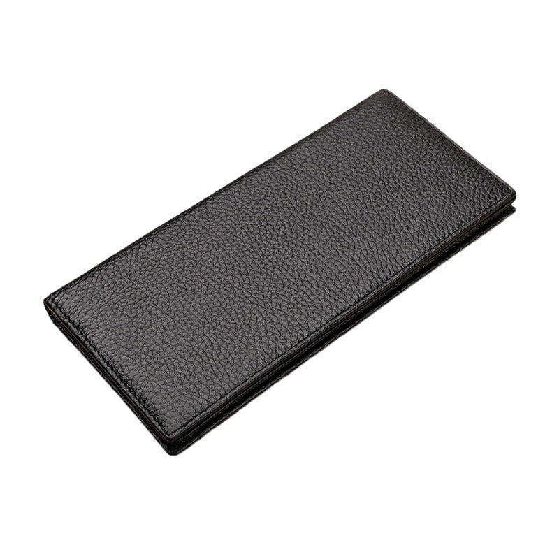 Textured Leather Long Wallet Bowlift