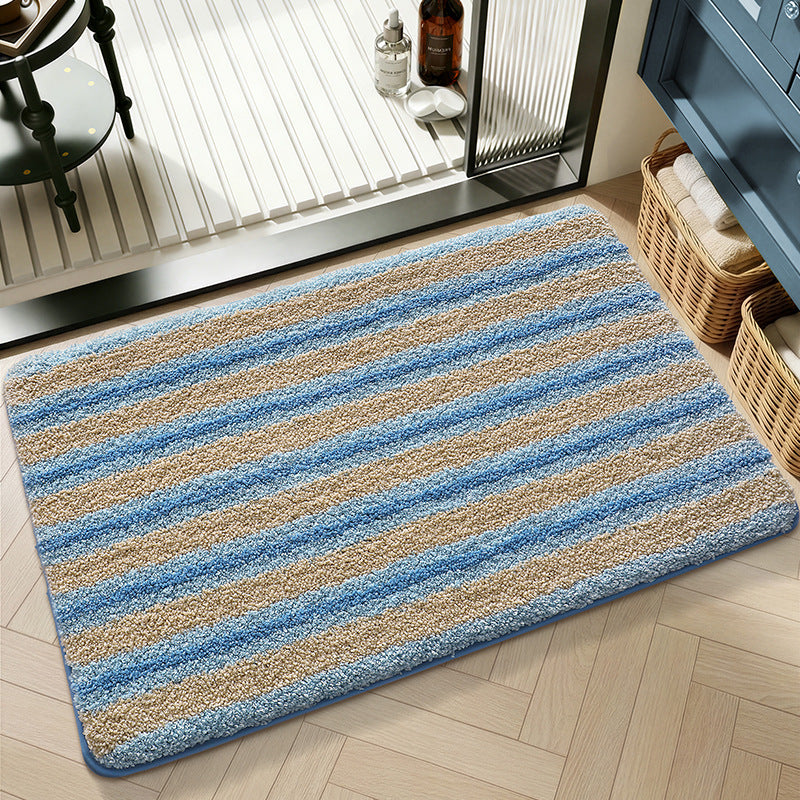 Plush Textured Zigzag Bath Mat Bowlift