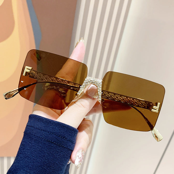 Women extravagant hexagonal sunglasses Bowlift