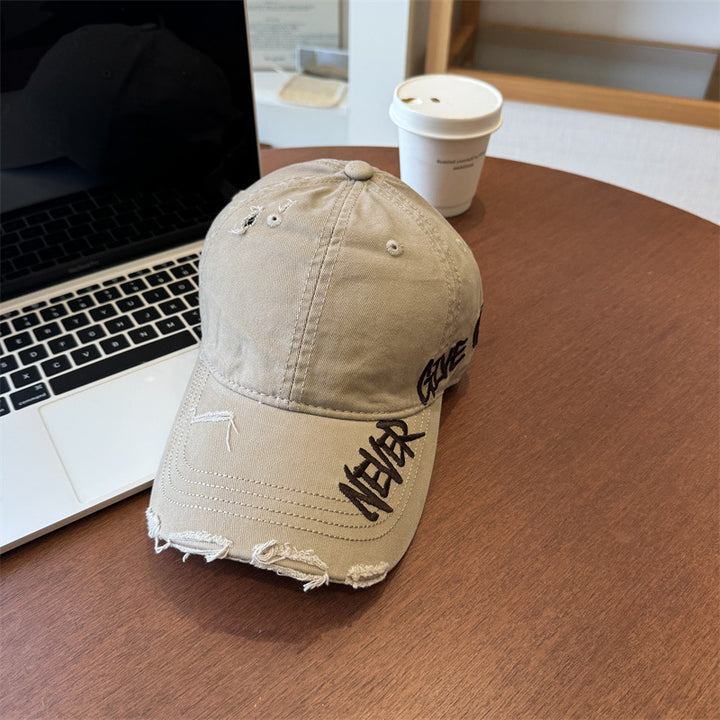 Unisex Distressed Graphic Baseball Cap Bowlift