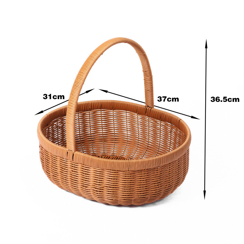 Elegant Handwoven Storage Basket Bowlift