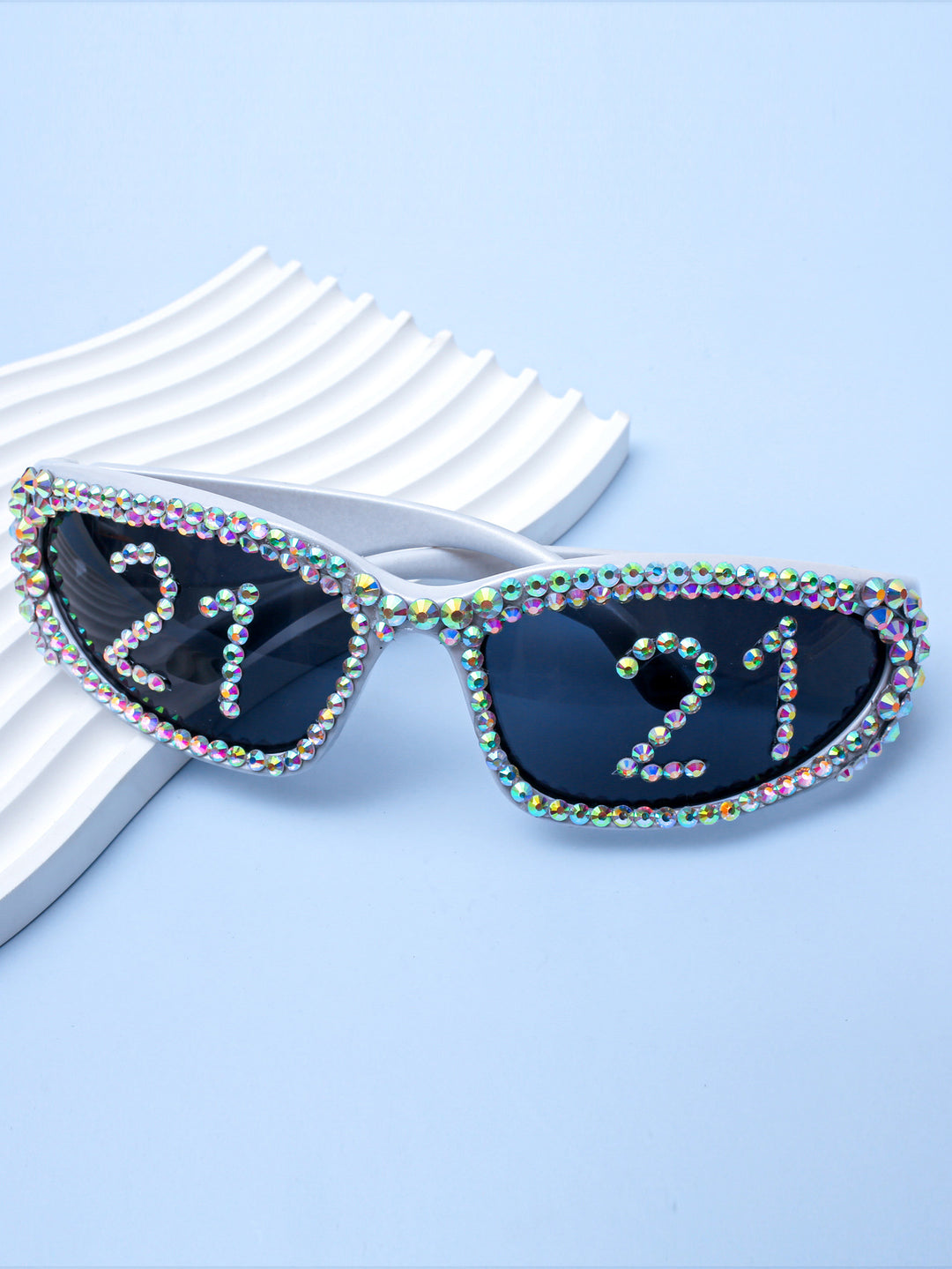 Statement Swarovski Crystal Embellished Sunglasses Bowlift