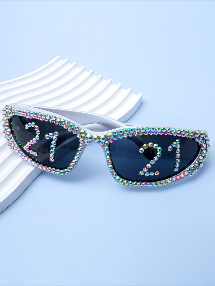 Statement Swarovski Crystal Embellished Sunglasses Bowlift
