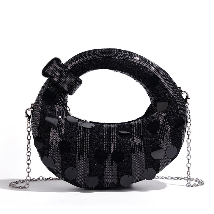 Chic Rhinestone-Embellished Handbag Bowlift