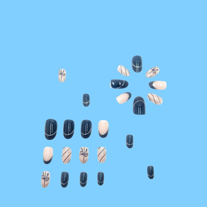 Creative artificial nails with elegant design Bowlift
