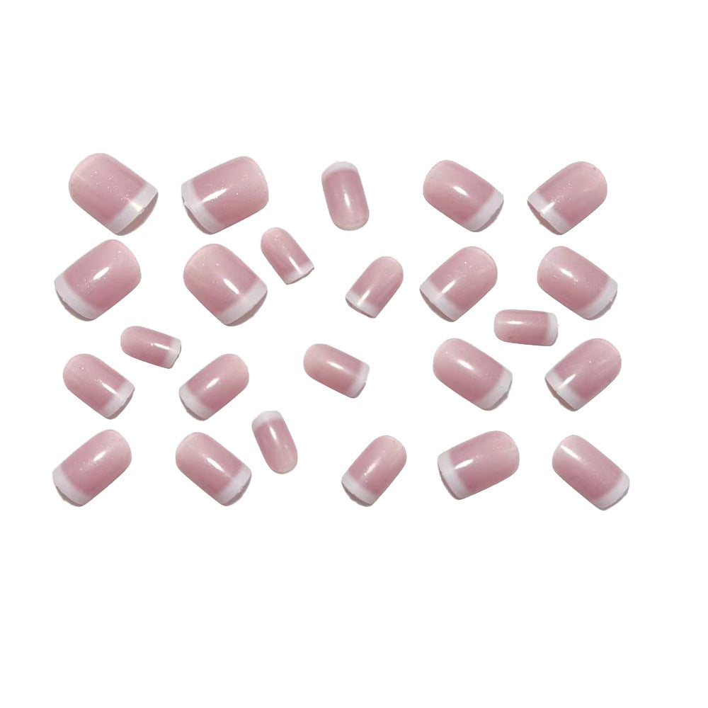 Elegant Art Nails with High Gloss French Tip Bowlift