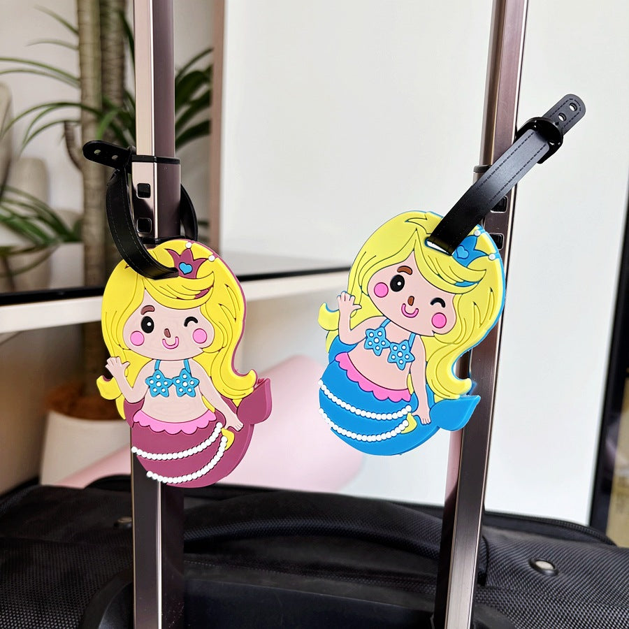 Mermaid-Themed Luggage Tag Bowlift