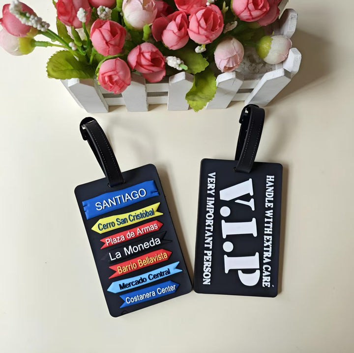 Unisex Creative Destination-Themed Luggage Tag Bowlift