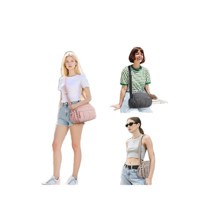 Practical crossbody bag with multifunctional compartment division Bowlift