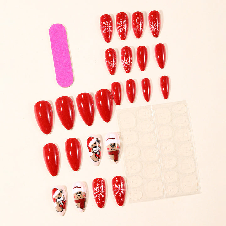 Artistic Holiday-Themed Nail Art Extensions Bowlift