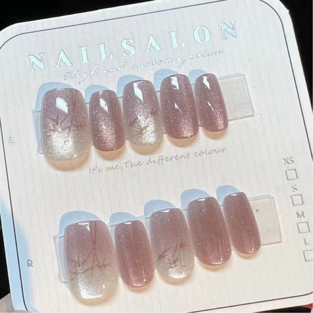 Artistic Press-On Nails Bowlift
