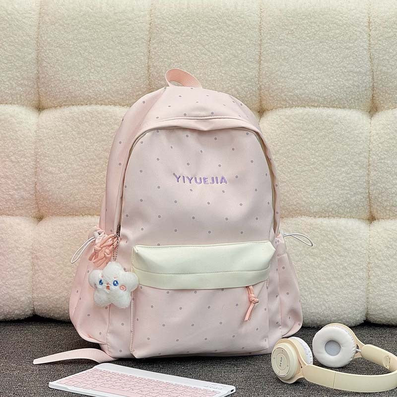 Functional Polka Dot Backpack