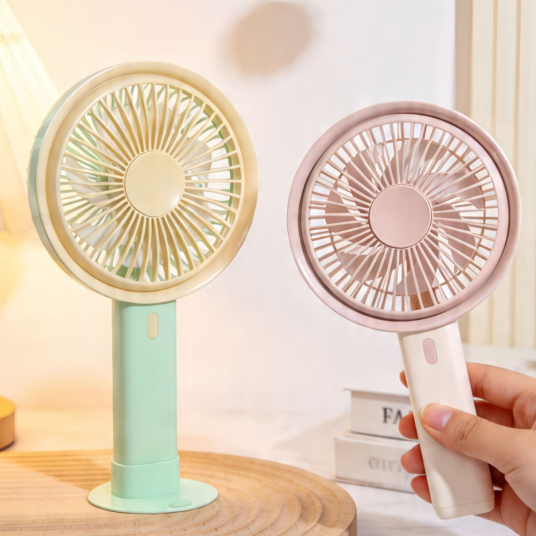 Women's Portable Table Fan with Flexible Tilt Mechanism and USB Connection Bowlift