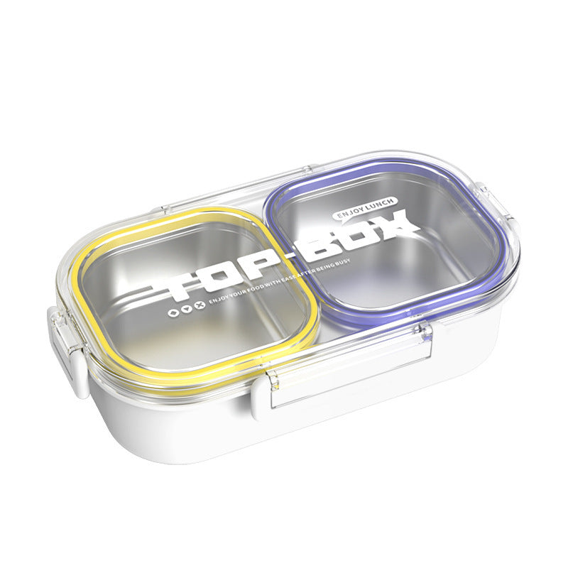 Triple-Compartment Food Storage Container